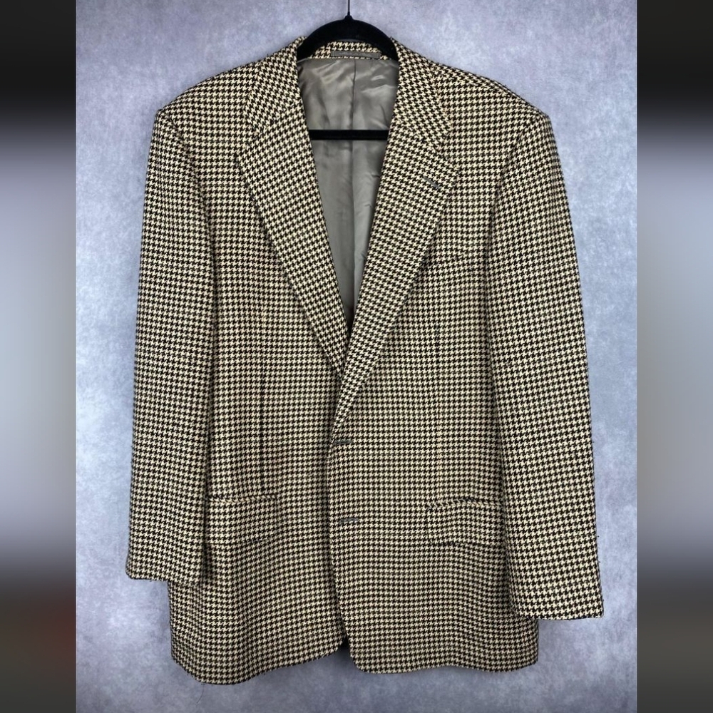 Ermenegildo Zegna Sport Coat 50 R Wool Cashmere Herringbone Luxury Premium